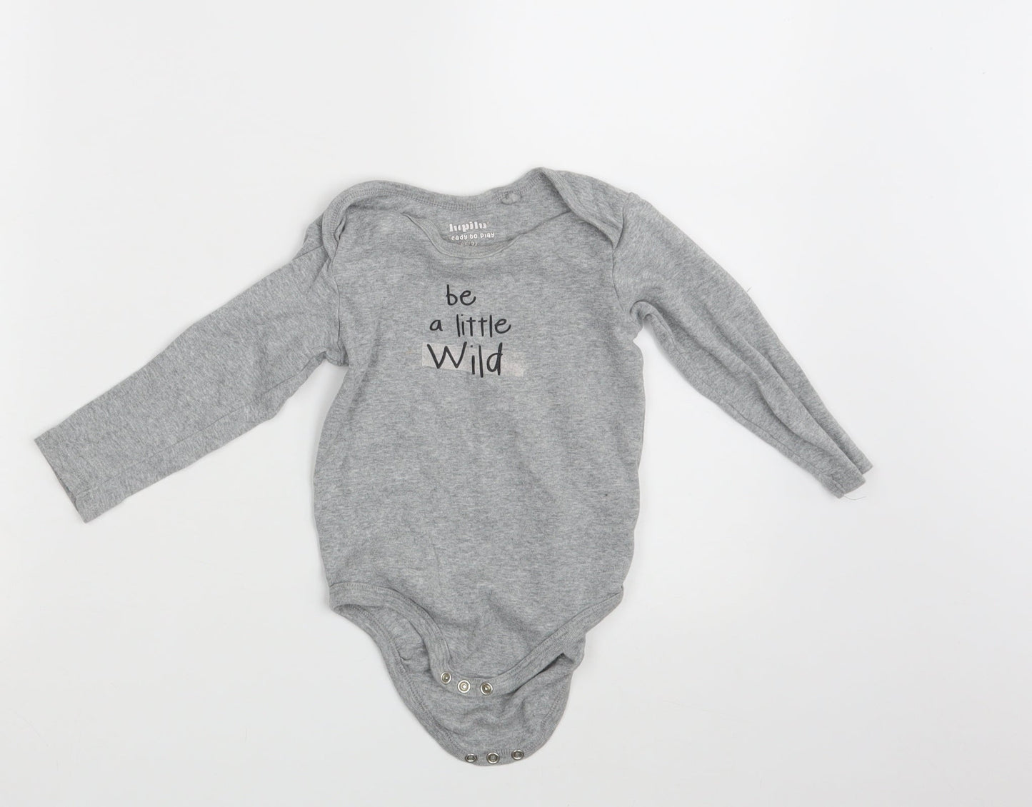 Lupilo Girls Grey   Romper One-Piece Size 12-18 Months