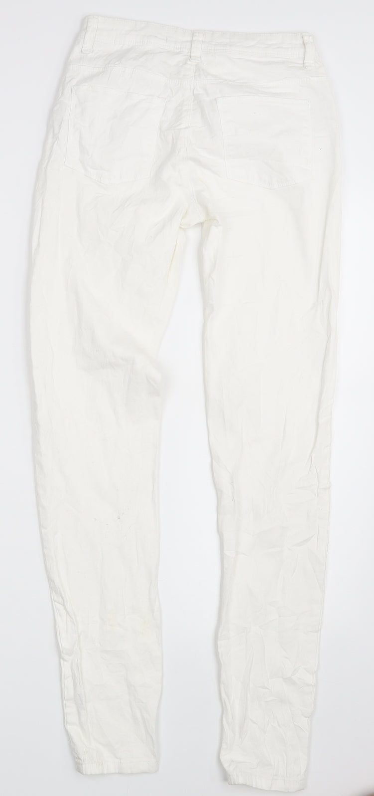 Denim Co.  Womens White  Denim Skinny Jeans Size 6 L30.5 in