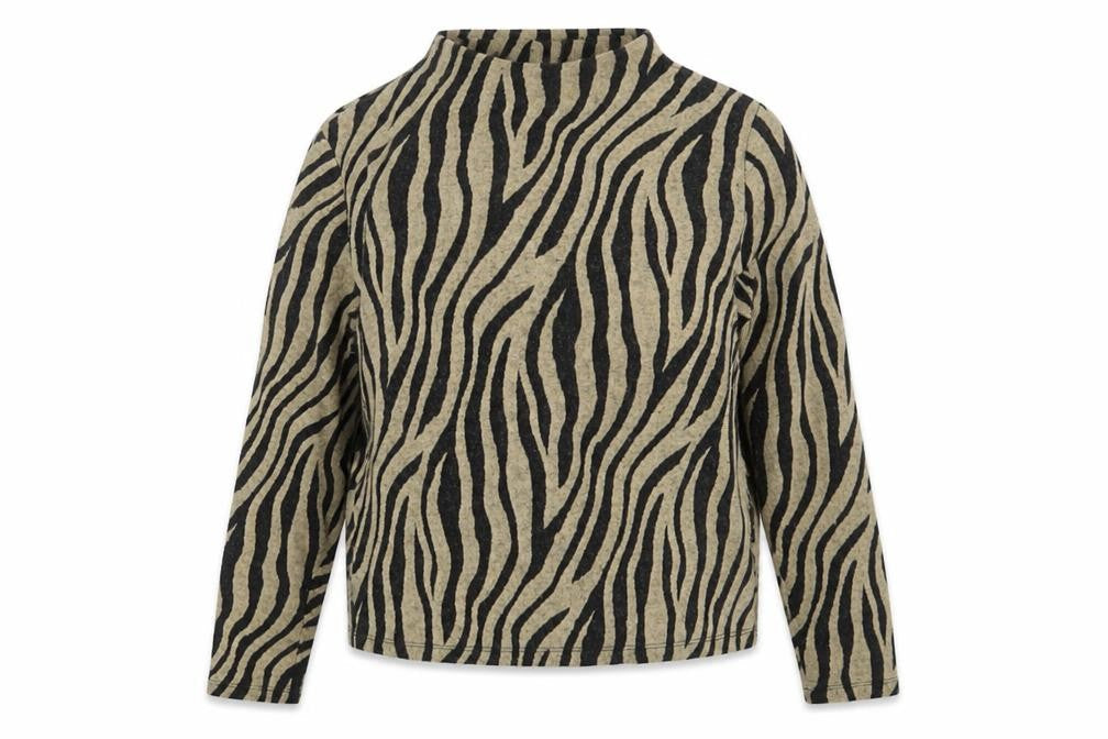 Marks & Spencer Womens Beige Animal Print  Pullover Jumper Size 10