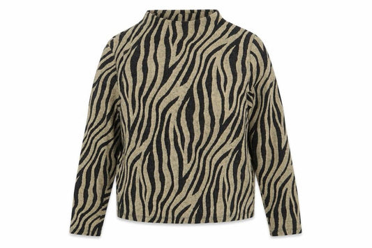 Marks & Spencer Womens Beige Animal Print  Pullover Jumper Size 10