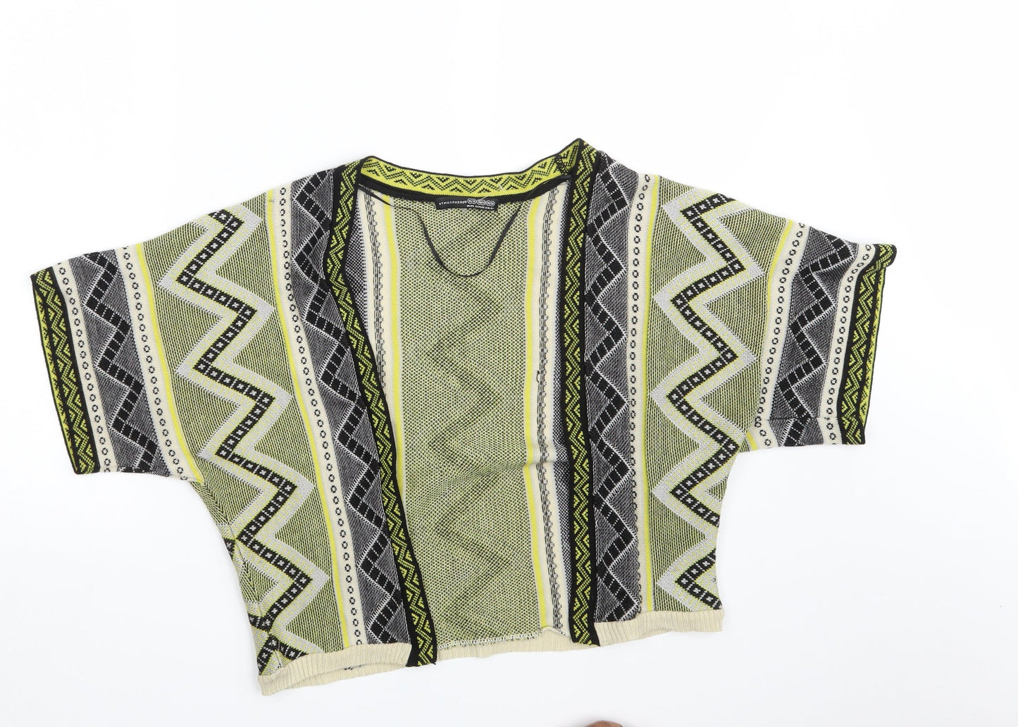 Atmosphere Womens Multicoloured Argyle/Diamond  Wrap Jumper Size 10