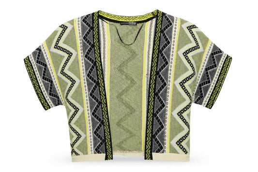 Atmosphere Womens Multicoloured Argyle/Diamond  Wrap Jumper Size 10
