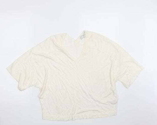 NEXT Womens Ivory  Knit Pullover Sweatshirt Size XS