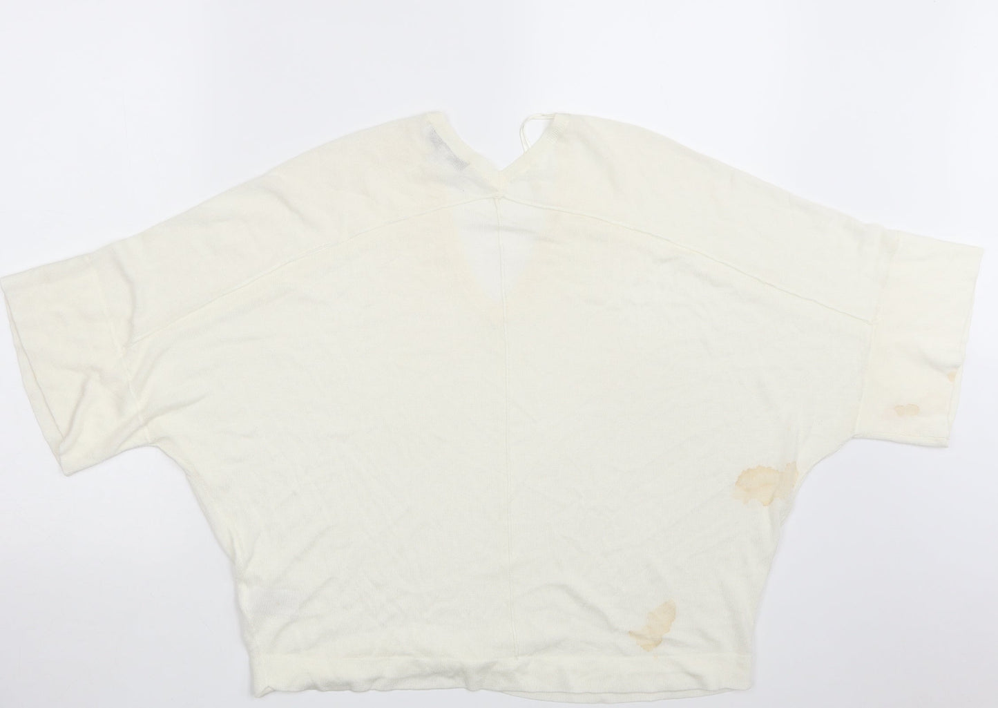 NEXT Womens Ivory  Knit Pullover Sweatshirt Size XS