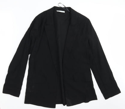 Primark Womens Black   Overcoat Coat Size 6