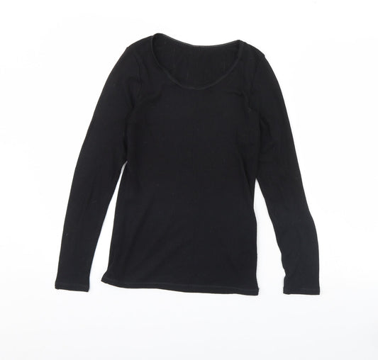 M&s Womens Black   Pullover Jumper Size 12