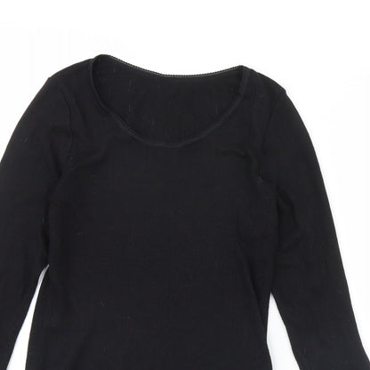 Marks & Spencer Womens Black   Pullover Jumper Size 12