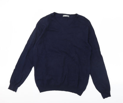 Preloved Nutmeg Mens Blue   Pullover Jumper Size L - Front