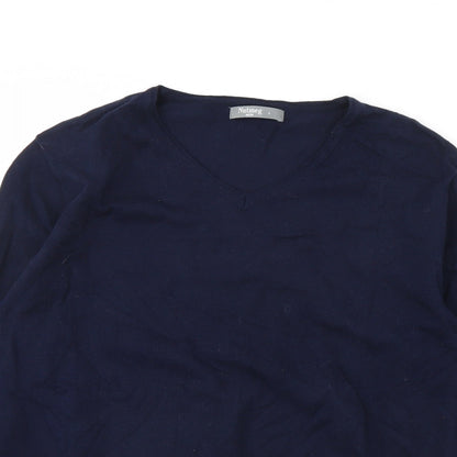Preloved Nutmeg Mens Blue   Pullover Jumper Size L - Detail