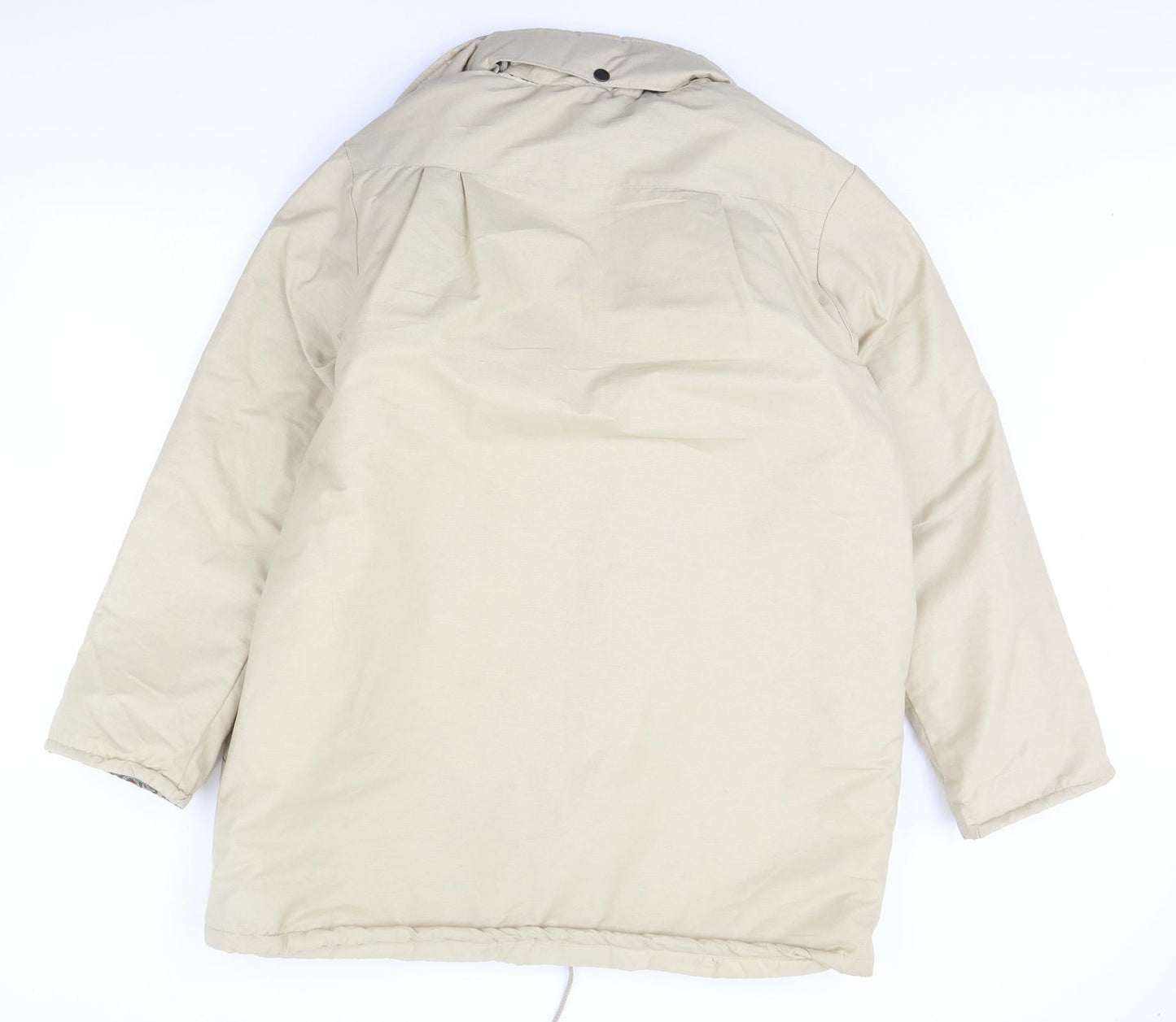 Preworn Womens Beige   Rain Coat Coat Size 18