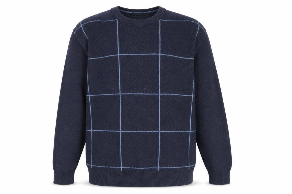 Walsey Mens Blue   Pullover Jumper Size L