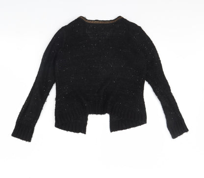 Preloved Select Womens Black   Cape Jumper Size 8 - Back