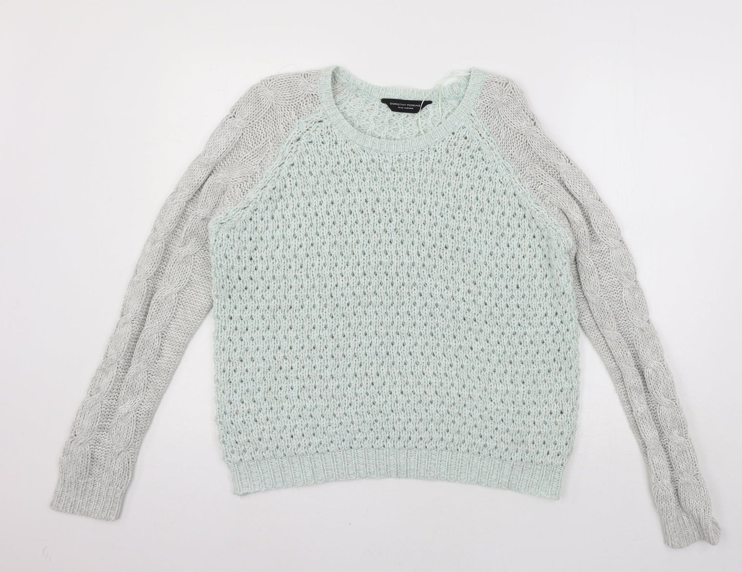 Dorothy Perkins Womens Green  Knit Pullover Jumper Size 16