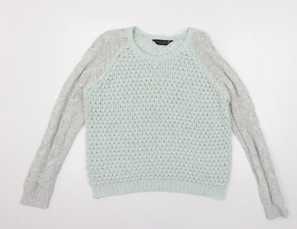 Dorothy Perkins Womens Green  Knit Pullover Jumper Size 16