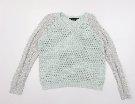 Dorothy Perkins Womens Green  Knit Pullover Jumper Size 16
