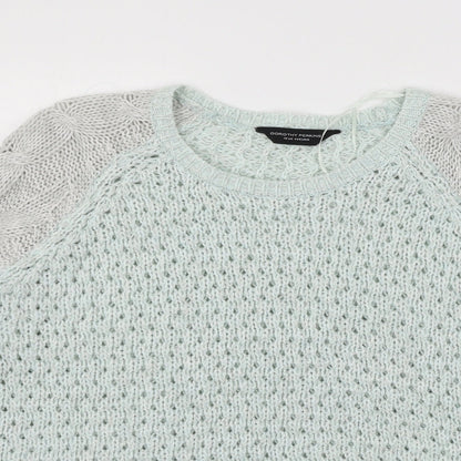 Dorothy Perkins Womens Green  Knit Pullover Jumper Size 16