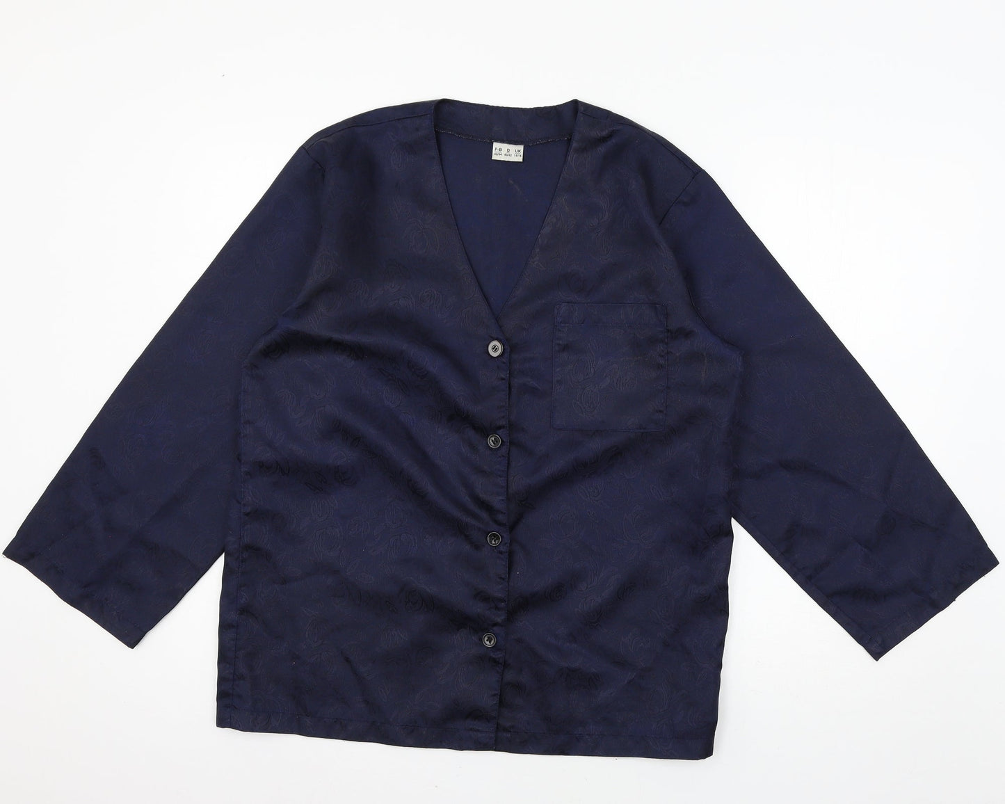 Preworn Womens Blue   Basic Blouse Size 14