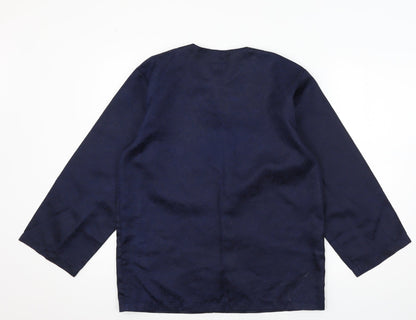 Preworn Womens Blue   Basic Blouse Size 14