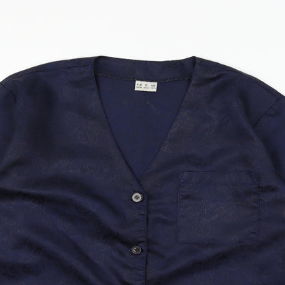 Preworn Womens Blue   Basic Blouse Size 14