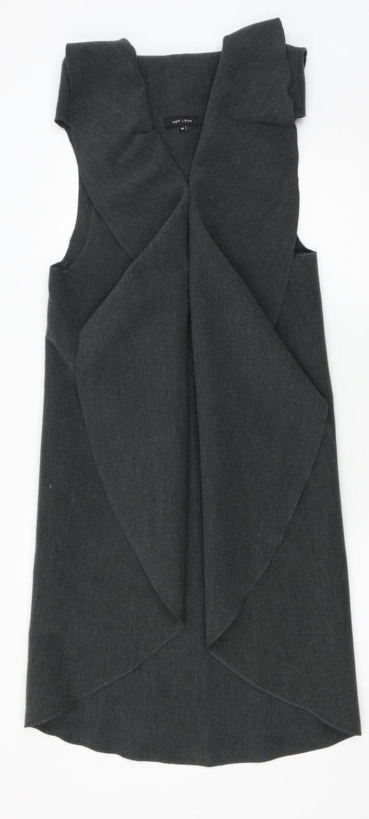 New Look Womens Grey  Fleece Jacket Waistcoat Size M