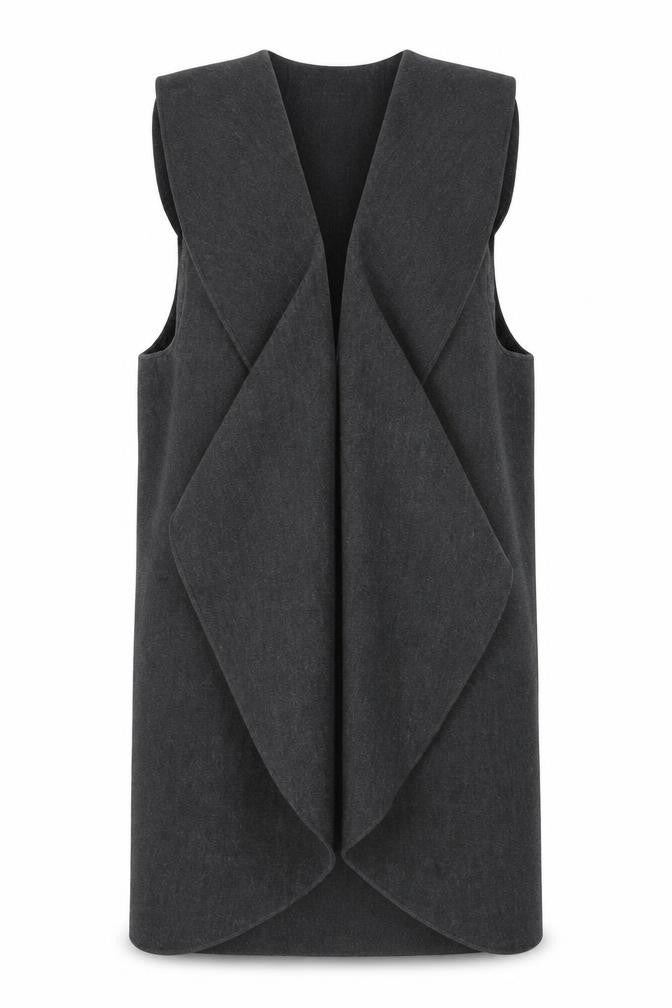 New Look Womens Grey  Fleece Jacket Waistcoat Size M