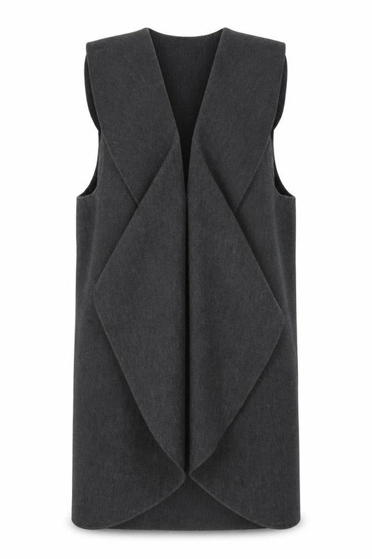 New Look Womens Grey  Fleece Jacket Waistcoat Size M