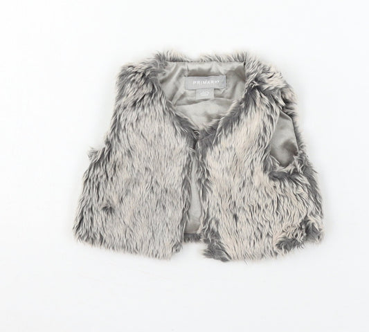 Primark Baby Grey   Jacket Waistcoat Size 3-6 Months