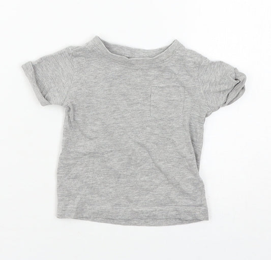 NEXT Boys Grey  Jersey Basic T-Shirt Size 3-6 Months