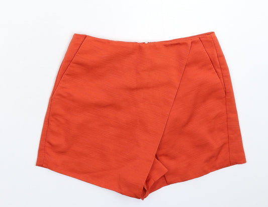 Topshop Womens Orange   Mini Skort Size 6