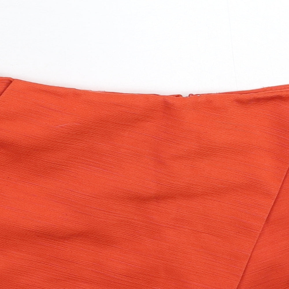 Topshop Womens Orange   Mini Skort Size 6