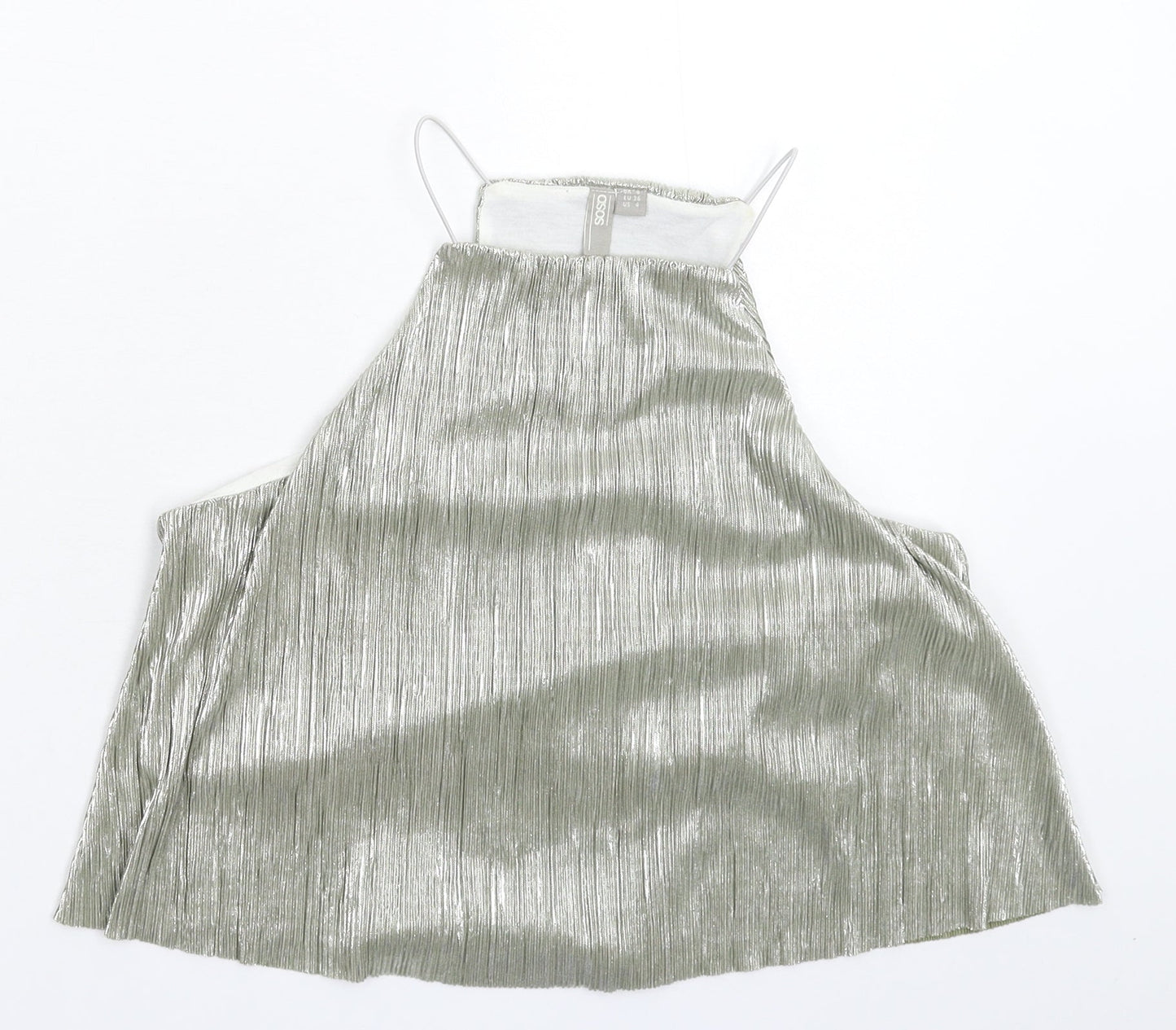 ASOS Womens Silver   Basic Tank Size 8