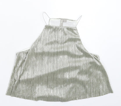 ASOS Womens Silver   Basic Tank Size 8