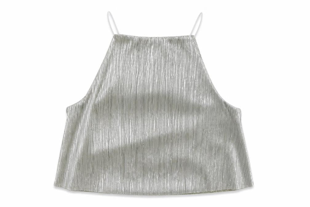 ASOS Womens Silver   Basic Tank Size 8