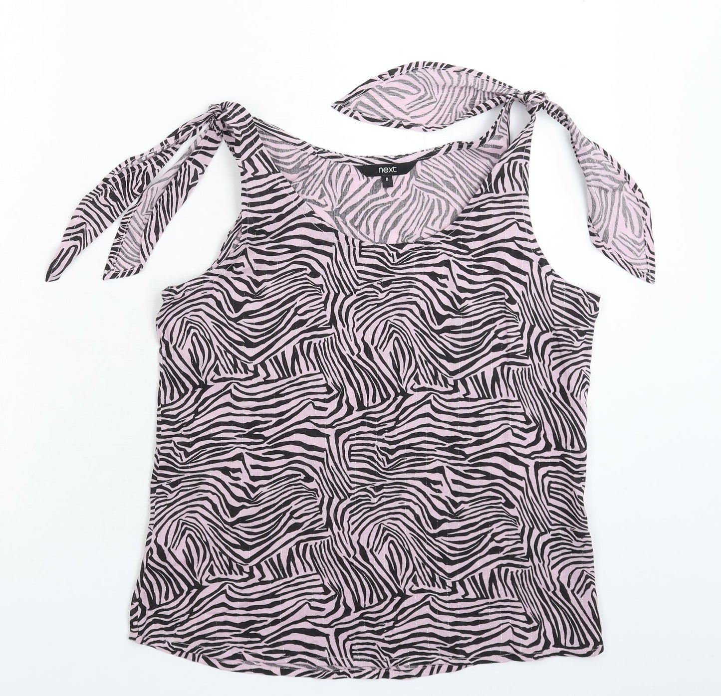 NEXT Womens Pink Animal Print  Basic Tank Size 8