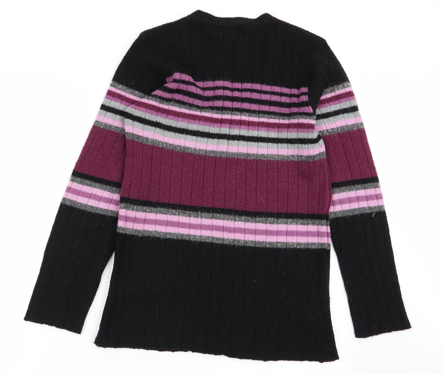 mackays Womens Multicoloured Striped  Cardigan Jumper Size M