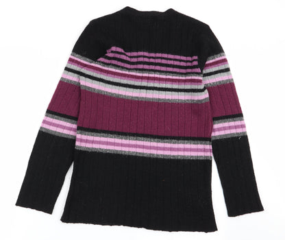 Mackays Womens Multicoloured Striped Cardigan Jumper Size M