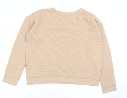 Preloved New Look Womens Beige   Pullover Jumper Size 10 - Back