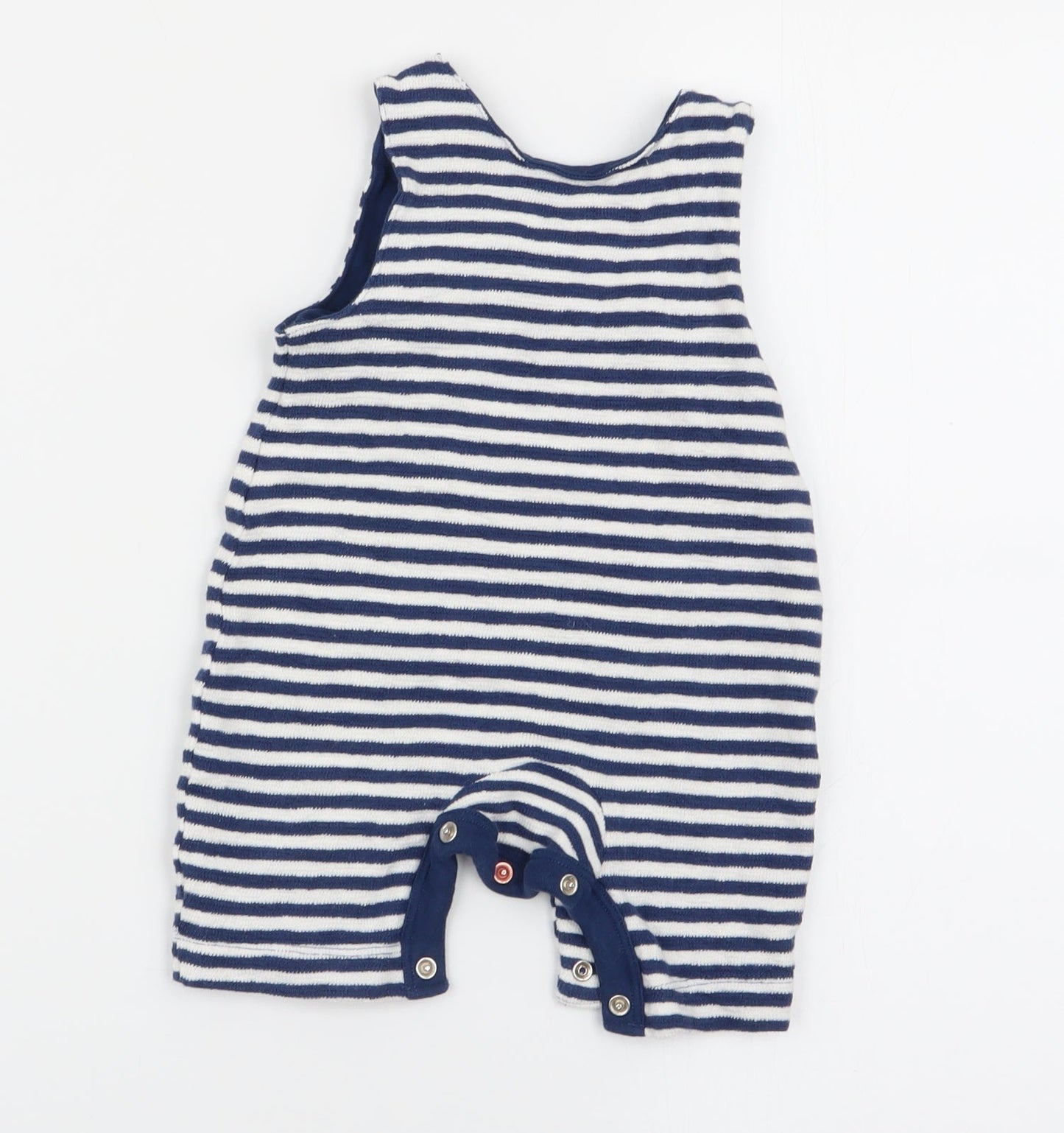 M&S Boys Multicoloured Striped  Dungaree One-Piece Size 0-3 Months