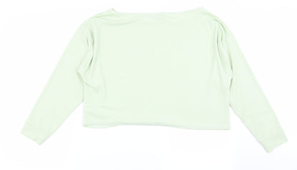 Nasty Gal Womens Green   Basic T-Shirt Size 12