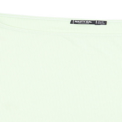 Nasty Gal Womens Green   Basic T-Shirt Size 12