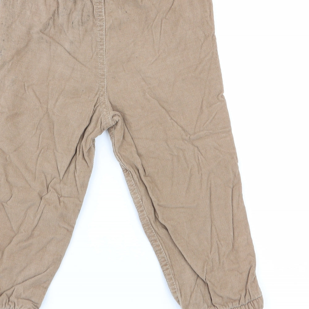 F&F Boys Beige   Cargo Trousers Size 12-18 Months  - chino