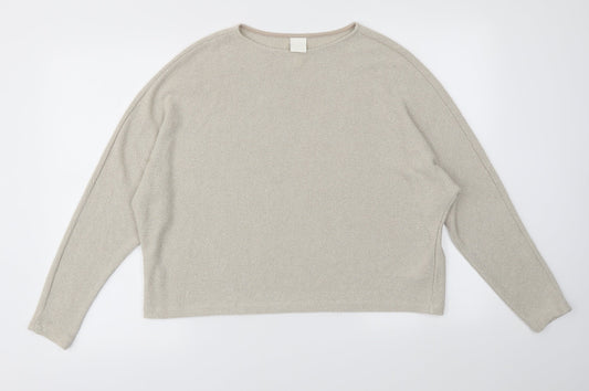 H&M  Womens Beige   Pullover Jumper Size S