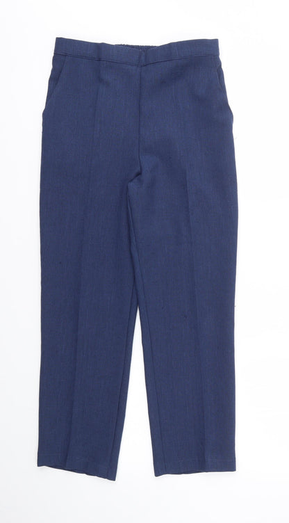 Preworn Womens Blue   Trousers  Size 10 L25 in - stretch waistband