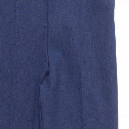 Preworn Womens Blue   Trousers  Size 10 L25 in - stretch waistband