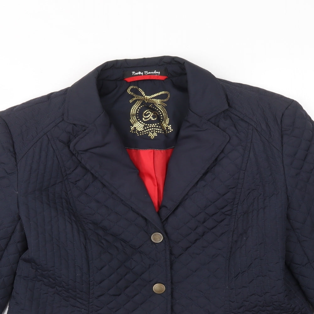 BELLY BARDAY Womens Blue   Jacket Coat Size 12