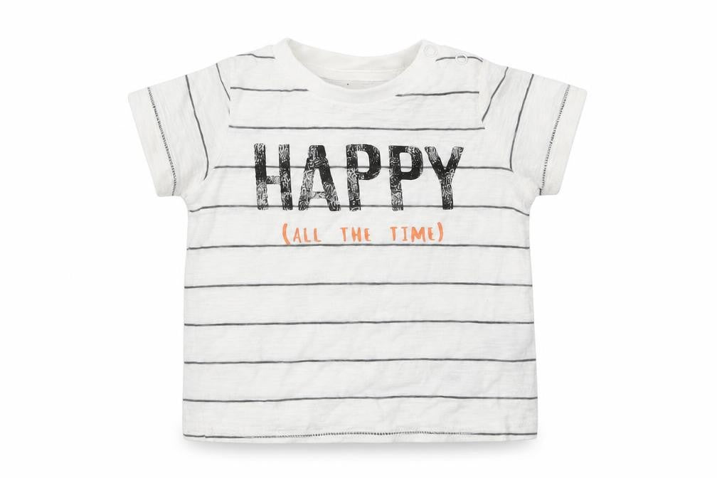 F&F Boys Multicoloured Striped  Basic T-Shirt Size 3-6 Months