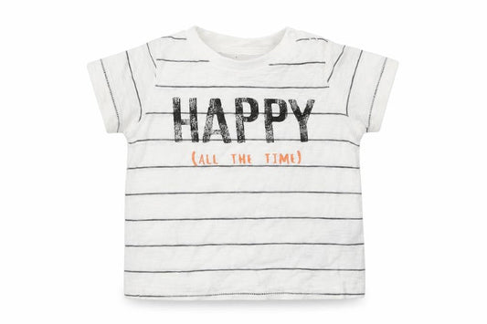 F&F Boys Multicoloured Striped  Basic T-Shirt Size 3-6 Months