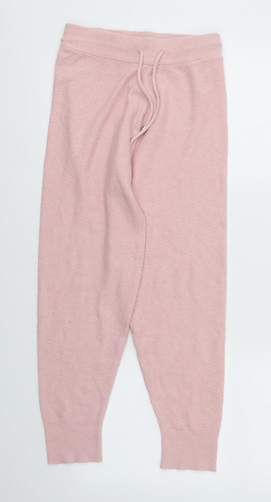 M&S Womens Pink   Capri Trousers Size XS L25 in - stretch waistband