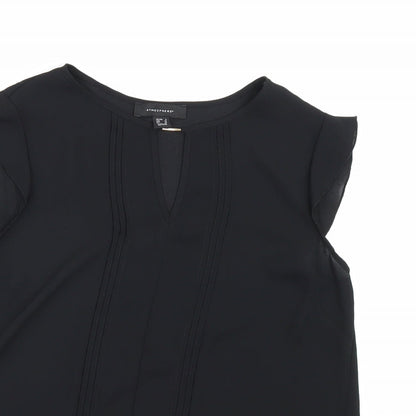 Preloved Atmosphere Womens Black   Basic Blouse Size 8 - Detail