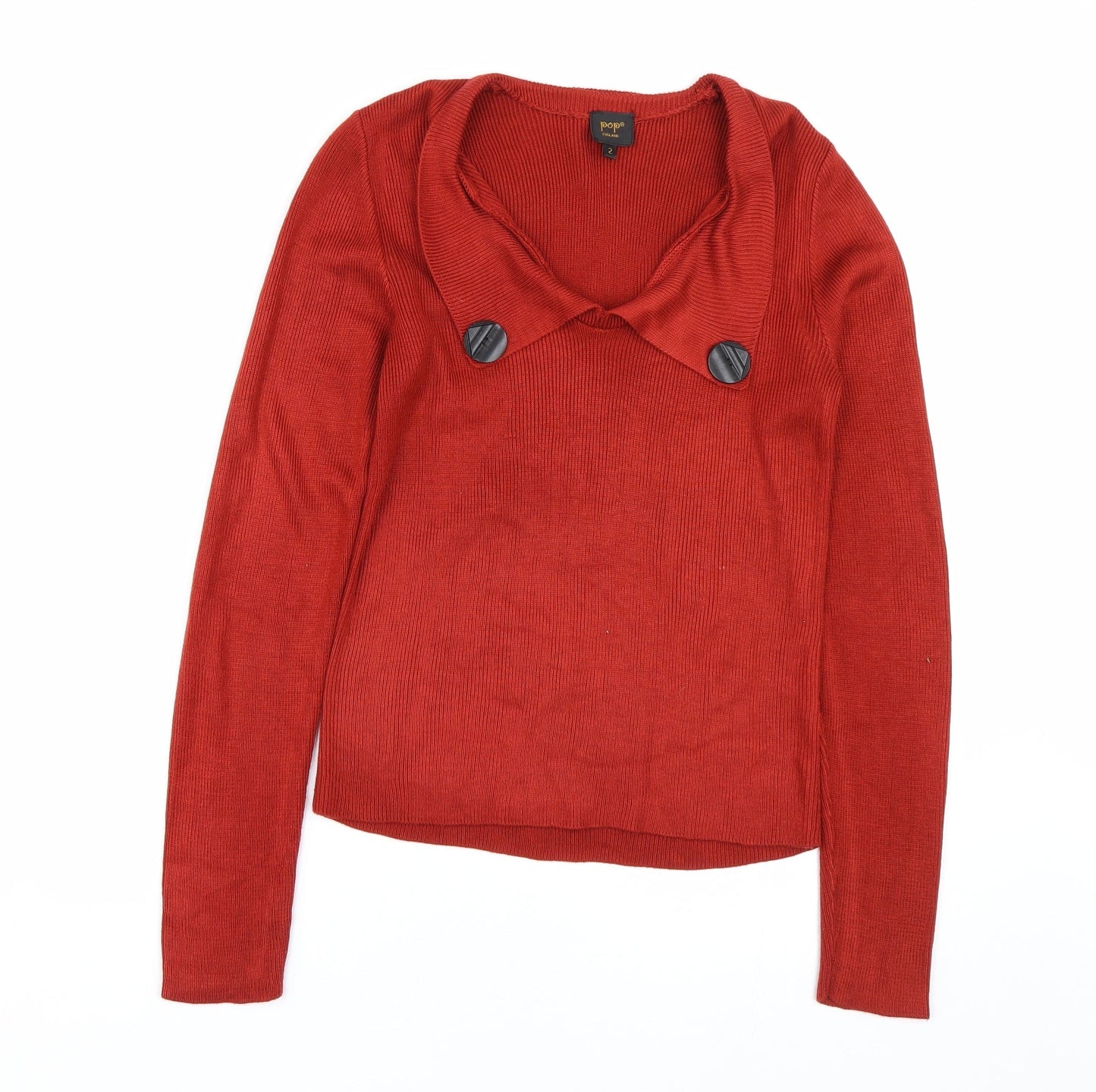 POP Womens Red   Pullover Jumper Size S